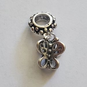 STERLING SILVER 925 DIMESIONAL BUTTERFLY CHARM